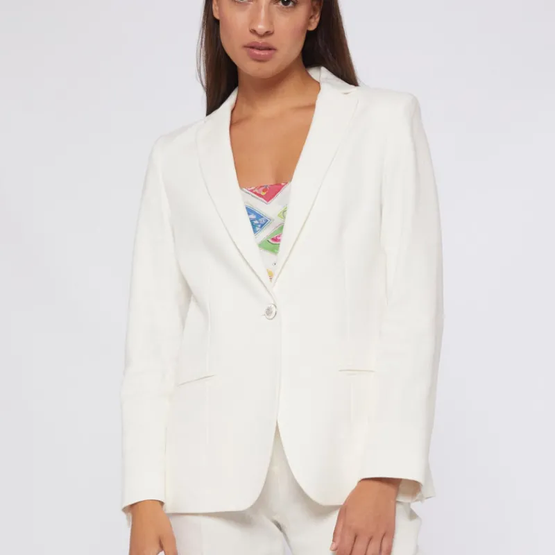 VILAGALLO Chaquetas Y Blazers*Blazer Hanna Lino BLANCO