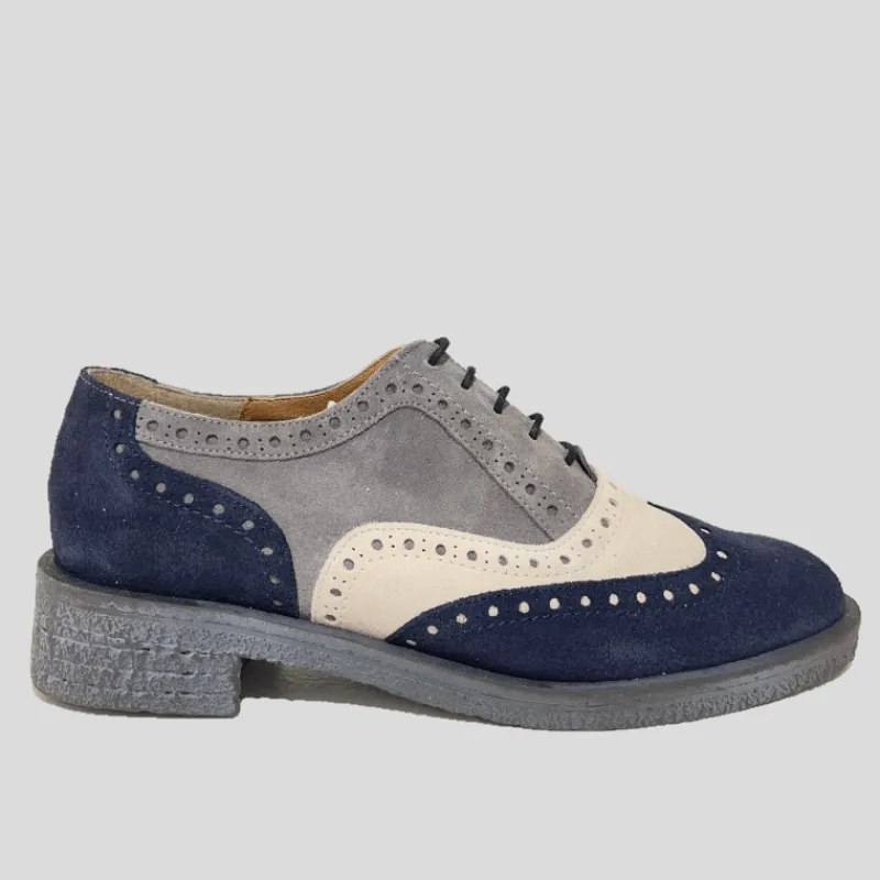 NE.KA.NE Zapatos*Blucher Oxford Ante TRICOLOR