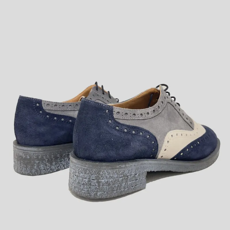 NE.KA.NE Zapatos*Blucher Oxford Ante TRICOLOR