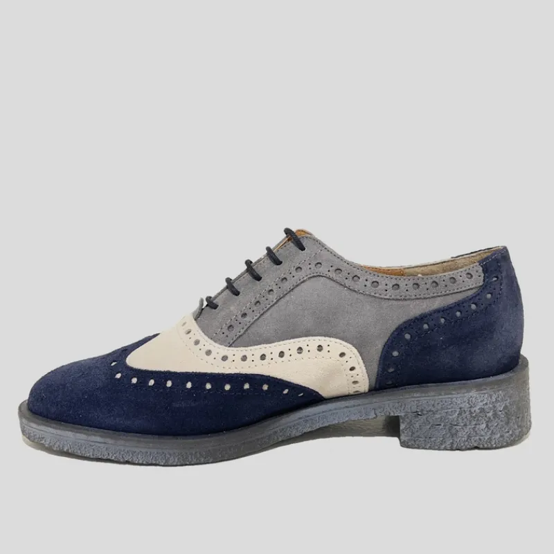 NE.KA.NE Zapatos*Blucher Oxford Ante TRICOLOR