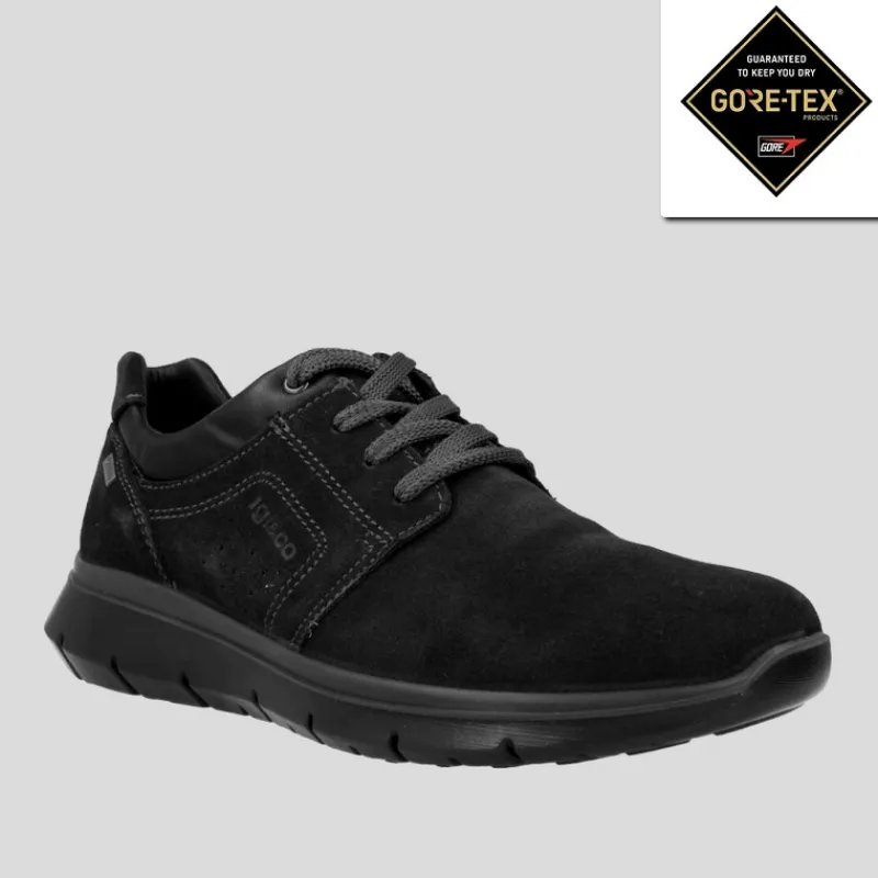 IGI & CO Gore-tex | Zapatos*Blucher Sport Hombre IGI&CO GORE-TEX Ante NEGRO