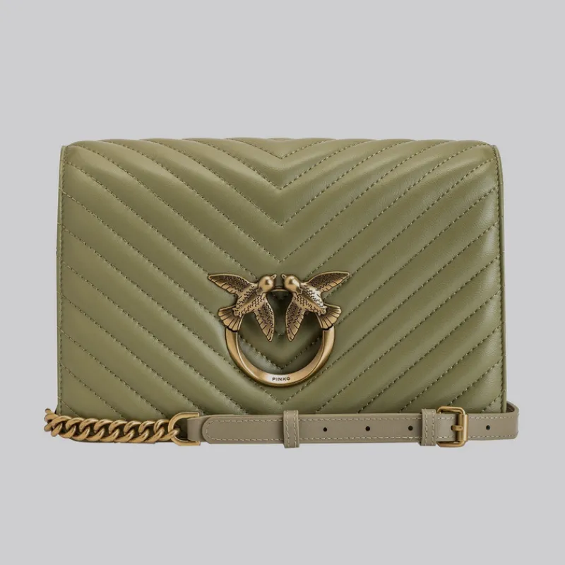 PINKO Bolsos Y Carteras*Bolso Love Click Classic Chevron VERDE