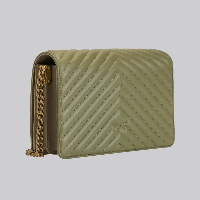 PINKO Bolsos Y Carteras*Bolso Love Click Classic Chevron VERDE