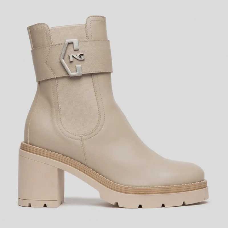 NEROGIARDINI Botas*Bota Baja NERO GIARDINI Chelsea BEIGE