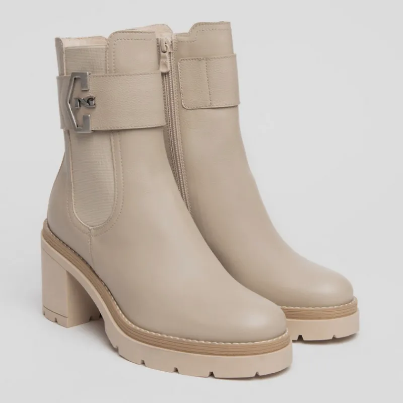 NEROGIARDINI Botas*Bota Baja NERO GIARDINI Chelsea BEIGE