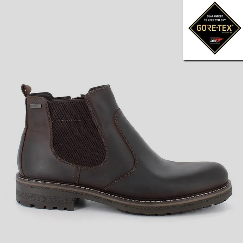 IGI & CO Botas Y Botines*Botín Chelsea Hombre GORETEX IGI&CO Nobuk CAFFÉ