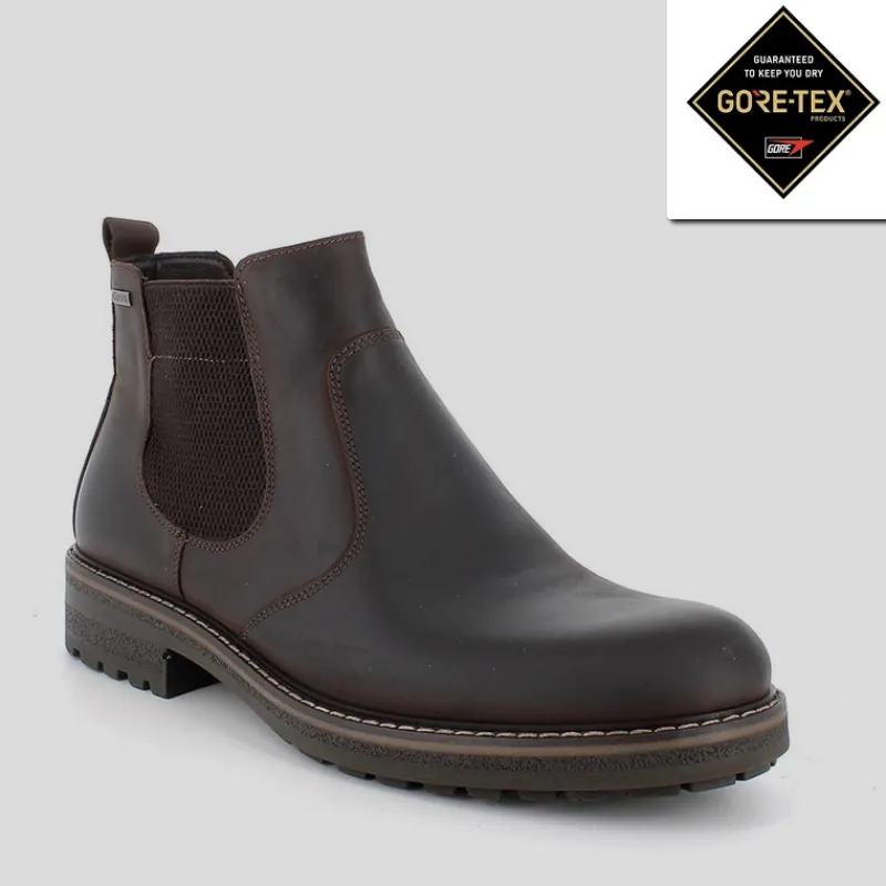 IGI & CO Botas Y Botines*Botín Chelsea Hombre GORETEX IGI&CO Nobuk CAFFÉ