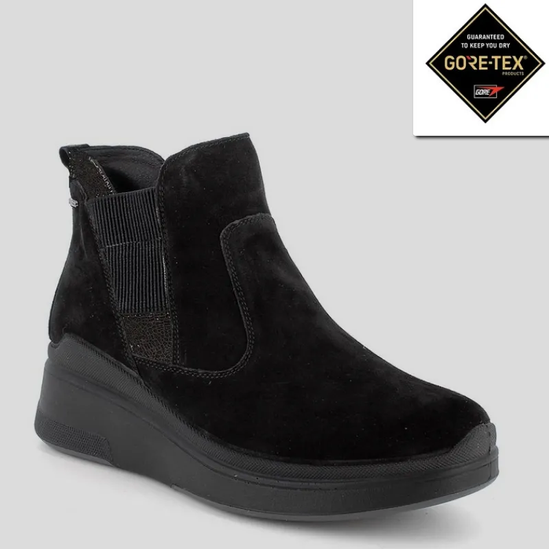 IGI & CO Gore-tex | Botines*Botín Cuña IGI&CO GORE-TEX Ante NEGRO