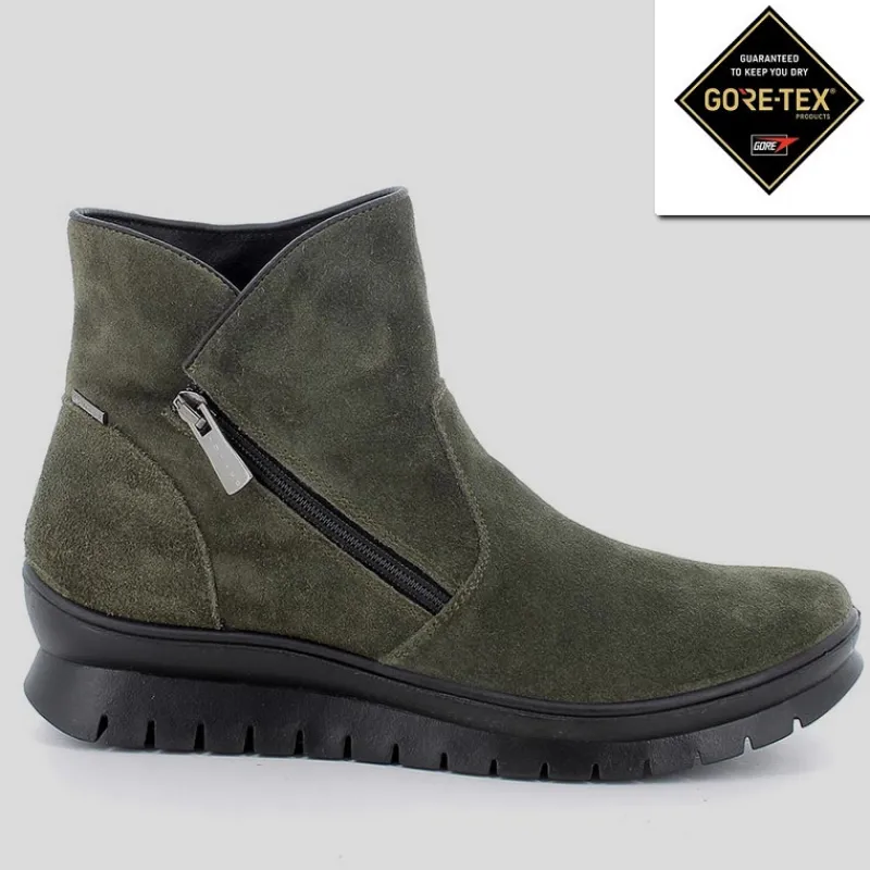 IGI & CO Gore-tex | Botines*Botín Solapa Mujer GORETEX IGI&CO Ante VERDE