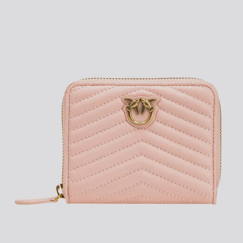 PINKO Bolsos Y Carteras*Cartera Chevrón Taylor Zip NUDE