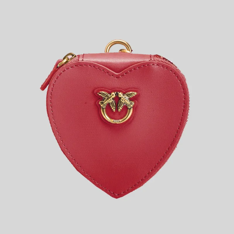 PINKO Bolsos Y Carteras*Cartera Colgante Espejo Corazón ROJO