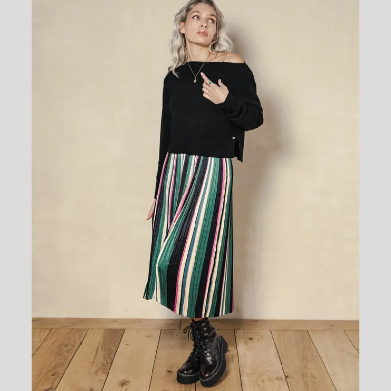FREEMAN T.PORTER Faldas*Falda Rayas MULTICOLOR