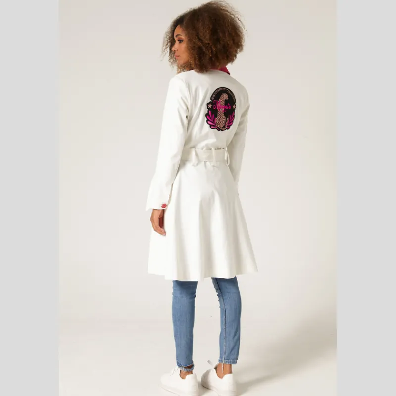 MäNGATA Chaquetas Y Blazers*Gabardina MäNGATA Strech BLANCA