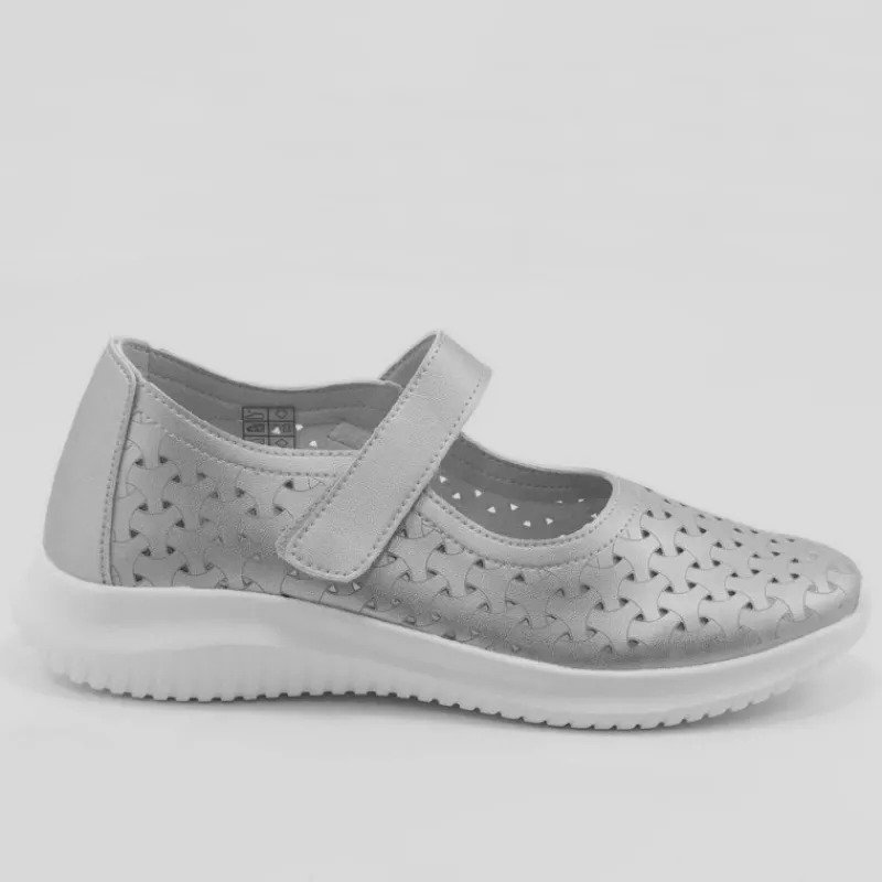 ECO LIGEROS Zapatos*Merceditas Sport Isa PLATA