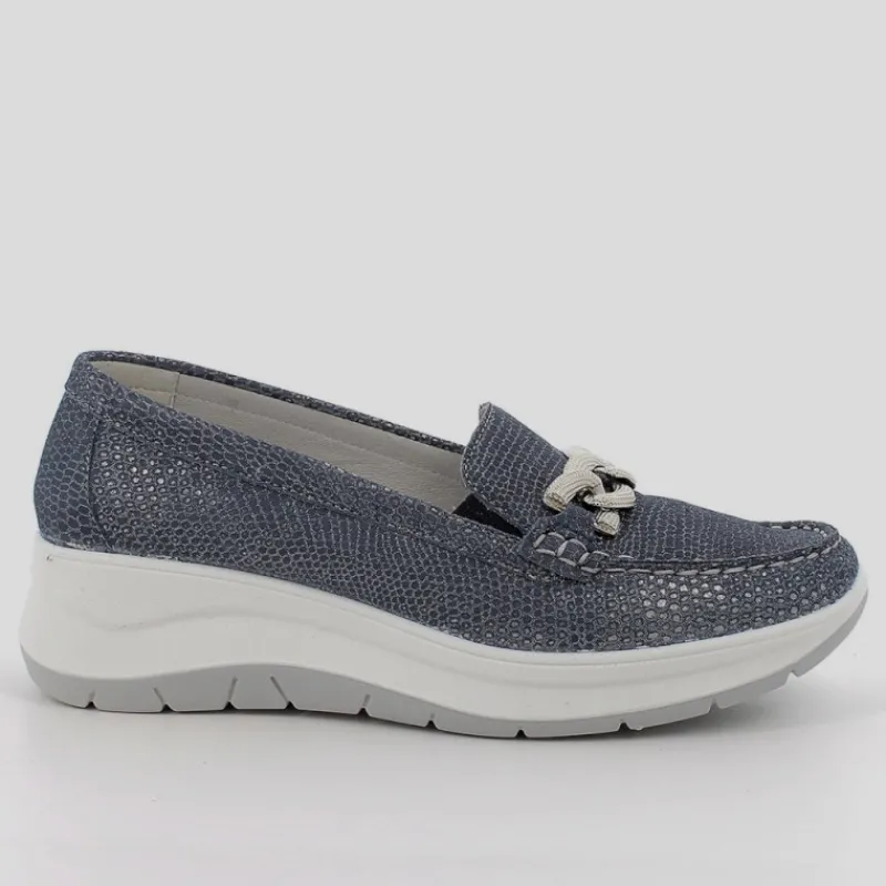 IGI & CO Mocasines*Mocasín Mujer IGI&CO Nobuk Brillos AZUL