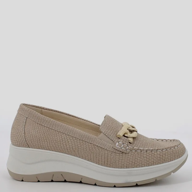 IGI & CO Mocasines*Mocasín Mujer IGI&CO Nobuk Brillos BEIGE