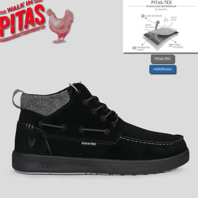 WALK IN PITAS Botas Y Botines*Naútico Hombre Kent WALKINPITAS Waterproof NEGRO