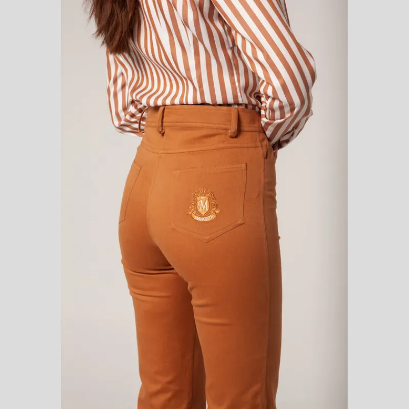 MäNGATA Pantalones*Pantalón MäNGATA Campana MARRÓN