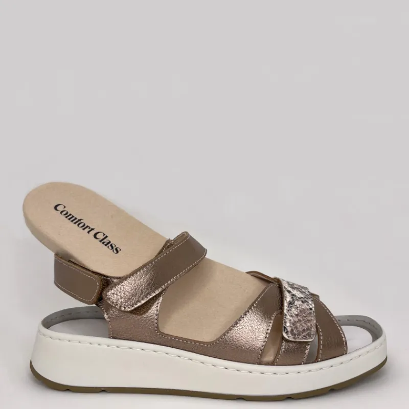 COMFORT CLASS Sandalias*Sandalia Metal NUDE PITON