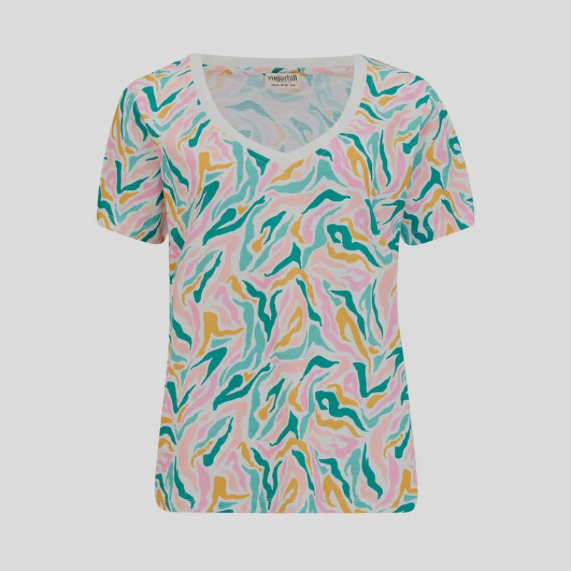 SUGARHILL BRIGHTON Camisetas*TShirt Khloe SUGARHILL Animal Print MULTICOLOR