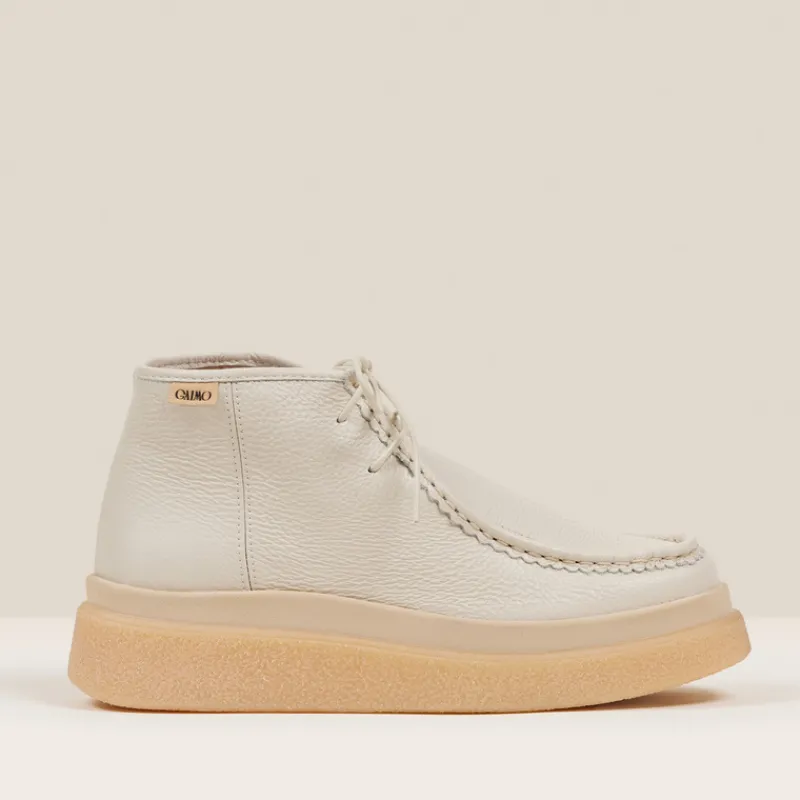 GAIMO Zapatos*Wallabee Caroli Piel BLANCO ROTO