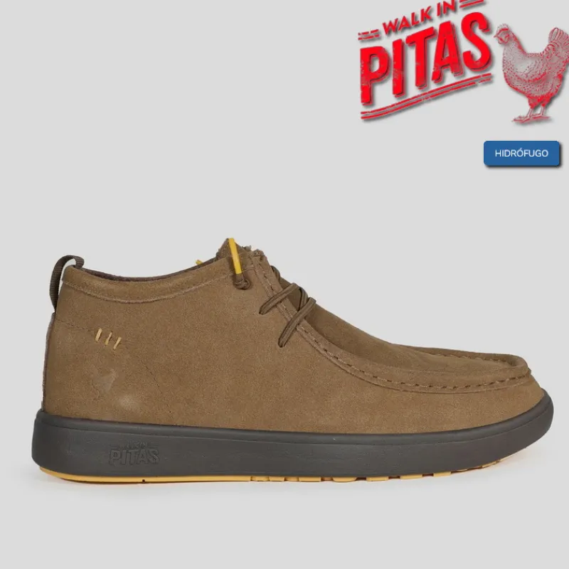 WALK IN PITAS Zapatos*Wallabi Tug Hombre WALKINPITAS Ante CAMEL