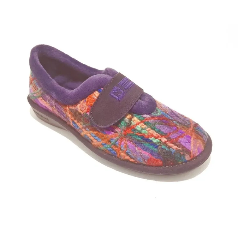 NORDIKAS Zapatillas De Casa*Zapatilla cerrada velcroPURPURA