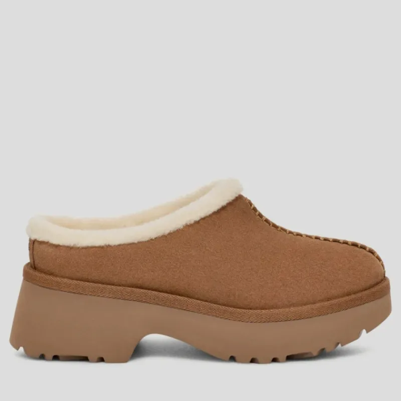 UGG Zapatos*Zueco New Heights Cozy CHESTNUT