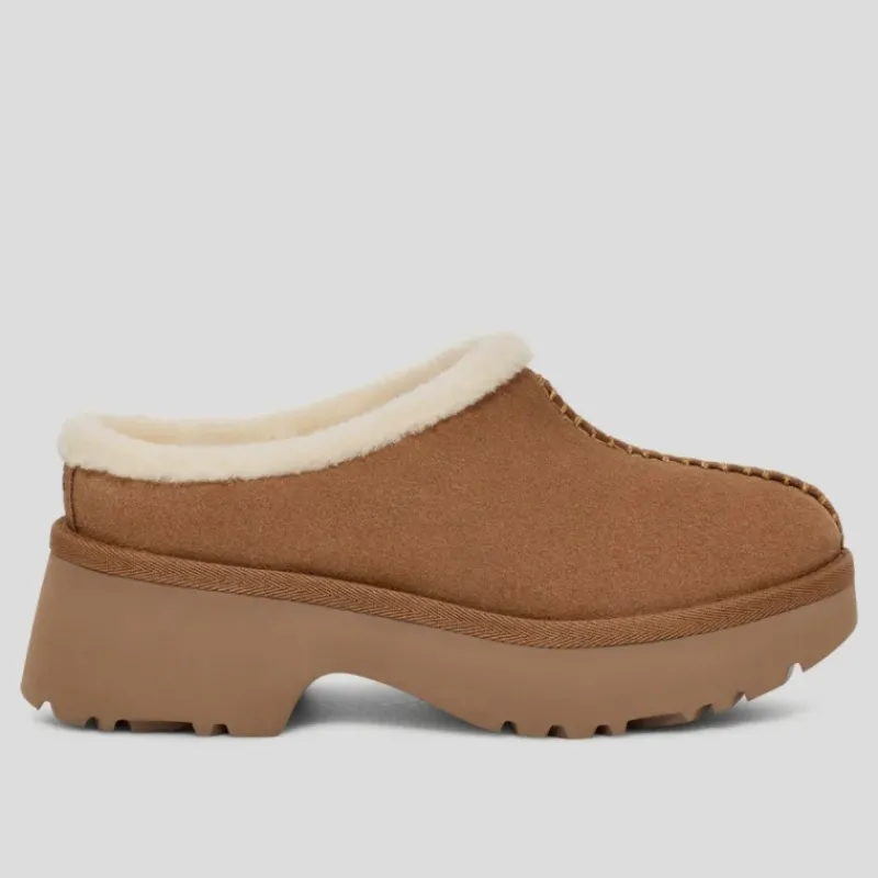 UGG Zapatos*Zueco New Heights Cozy CHESTNUT